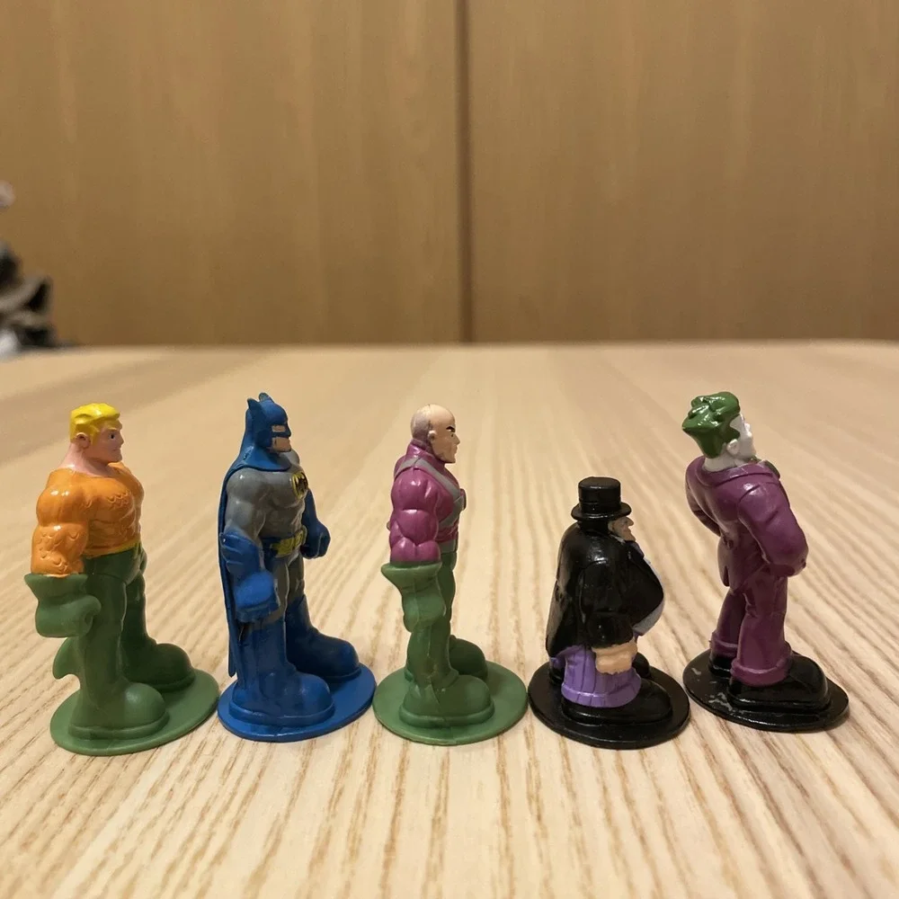DC Comics Batman Joker Aquaman Penguin Lex Luthor Mini PVC Figures Lot 5
